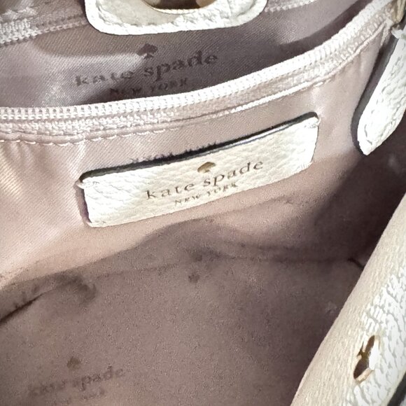 Kate Spade Mini Cream & Tan Crossbody Bag with Coin Purse - Picture 7 of 9